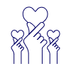 Miniheart Hands Illustration from UX Line Set