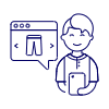Phone App Catalog 2 Illustration from UX Line Set
