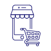 Phone App Shop 4 Illustration from UX Line Set