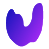 Organic Shape Abstract 21 Element from Gradient Shapes Set