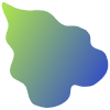Organic Shape Leaves 5 Element from Gradient Shapes Set