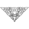 Centered Ornament 1 Element from Art Nouveau Vectors Set
