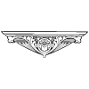 Centered Ornament 10 Element from Art Nouveau Vectors Set