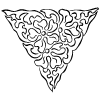 Centered Ornament 11 Element from Art Nouveau Vectors Set