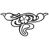 Centered Ornament 15 Element from Art Nouveau Vectors Set