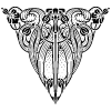 Centered Ornament 9 Element from Art Nouveau Vectors Set