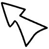 Big Outline Arrrow Element from Variable Scribbles Set