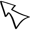 Big Outline Arrrow Element from Beveled Scribbles Set