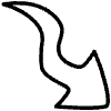 Wiggle Outline Arrow 2 Element from Variable Scribbles Set