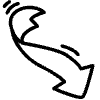 Wiggle Outline Arrow 3 Element from Variable Scribbles Set