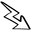 Zigzag Outline Arrow Element from Beveled Scribbles Set
