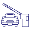 Car Gate Illustration from UX Line Set