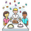 Party Celebration 1 Illustration from UX Colors Set
