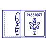 Passport Cover Illustration from UX Line Set