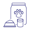 Pet Food Bag Illustration from UX Line Set | Free Download as SVG Vector and Transparent PNG | Streamline illustrations