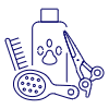 Pet Grooming Illustration from UX Line Set