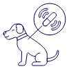 Dog Microchip Gps Illustration from UX Line Set