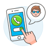 Receive Call 1 Illustration from UX Colors Set
