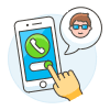 Receive Call 2 Illustration from UX Colors Set