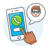 Receive Call 3 Illustration from UX Colors Set