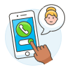 Receive Call 6 Illustration from UX Colors Set