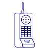 Vintage Cellphone 2 Illustration from UX Line Set