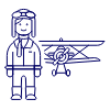 Pilot And Propeller 1 illustration - Free transparent PNG, SVG. No sign up needed.
