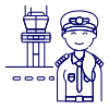 Pilot 1 Illustration from UX Line Set