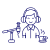 Podcast 6 Illustration from UX Line Set