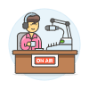 Podcast On Air 2 Illustration from UX Colors Set