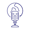 Podcast News Illustration from UX Line Set