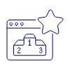Browser Podium Illustration from UX Line Set