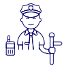 Police Officer 1 Illustration from UX Line Set