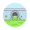 Water Pollution Illustration from UX Colors Set