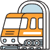 Train Out Of Tunnel illustration - Free transparent PNG, SVG. No sign up needed.