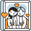 Couple Dating illustration - Free transparent PNG, SVG. No sign up needed.