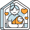 Mom And Baby illustration - Free transparent PNG, SVG. No sign up needed.