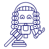 Judge Robot Illustration from UX Line Set