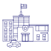 Police Station 1 Illustration from UX Line Set