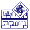 Qr Grocery Shopping Illustration from UX Line Set