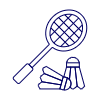 Badminton Illustration from UX Line Set