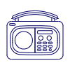 Radio Vintage 02 Illustration from UX Line Set