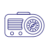 Radio Vintage 03 Illustration from UX Line Set