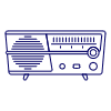 Radio Vintage 04 Illustration from UX Line Set