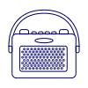 Radio Vintage 05 Illustration from UX Line Set