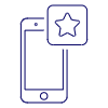 Phone Star 1 Illustration from UX Line Set | Free Download as SVG Vector and Transparent PNG | Streamline illustrations