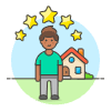 Property Rating 2 Illustration from UX Colors Set