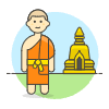 Asian Monk 1 illustration - Free transparent PNG, SVG. No sign up needed.