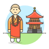 Chinese Monk 1 illustration - Free transparent PNG, SVG. No sign up needed.