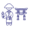 Japanese Monk 1 illustration - Free transparent PNG, SVG. No sign up needed.
